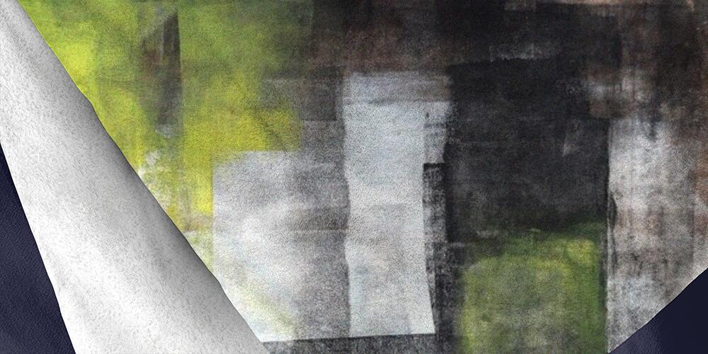 Grey and Yellow Abstract Art Painting, 