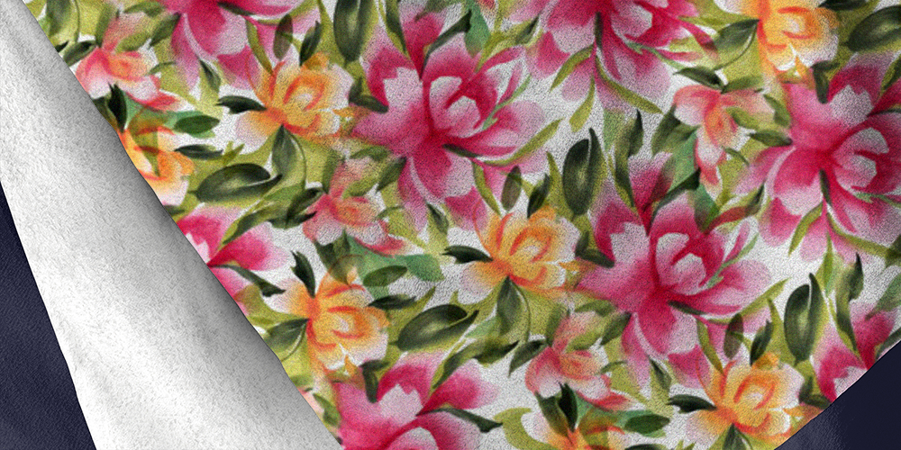 Seamless pattern with watercolor flowers, 