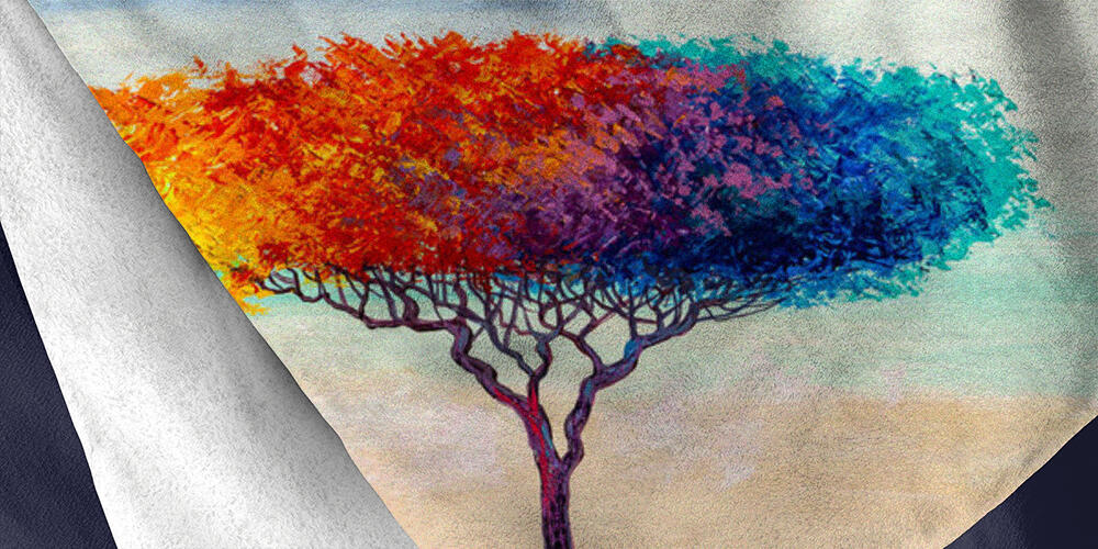 Albero astratto colorato, 