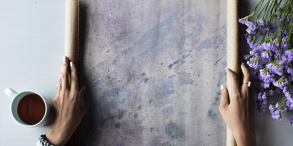 abstract painting with blurry and stained structure, 
