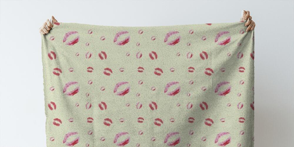 Colored background with different accessories, 