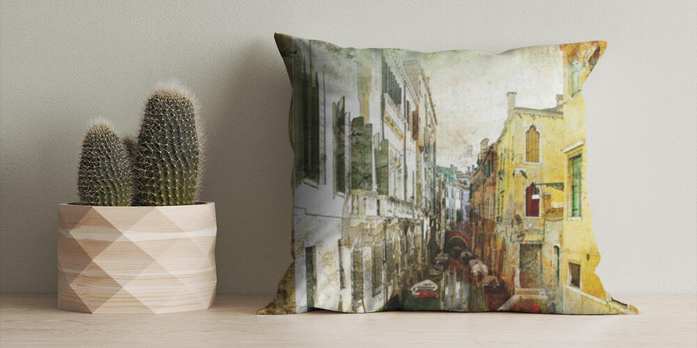 Pictorial Venetian streets - artwork in painting style, 