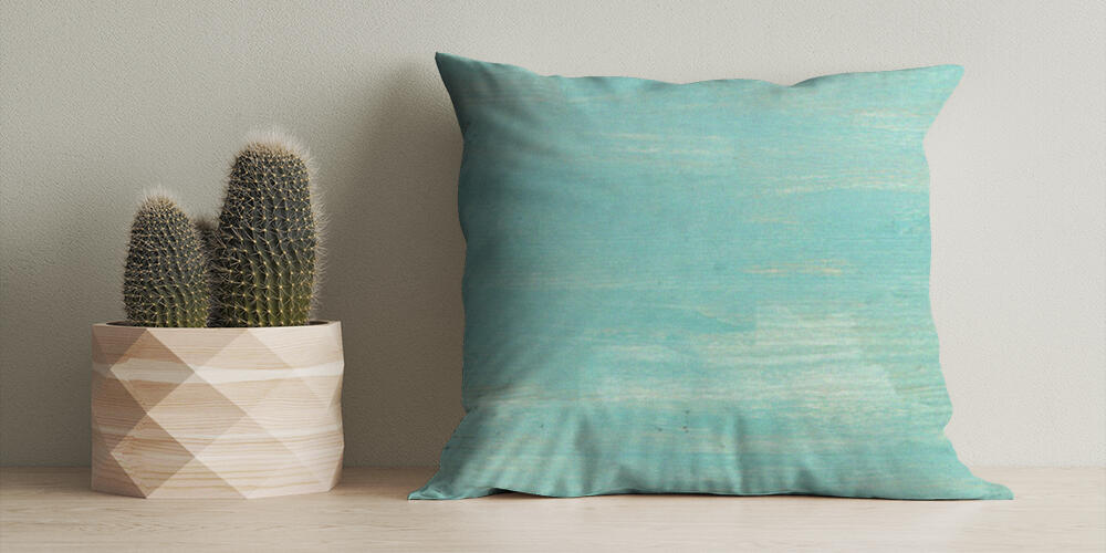 Turquoise wooden background, 