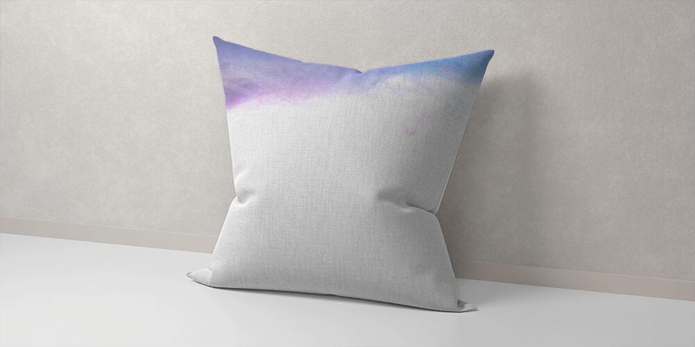 frame of blue and purple paint splashes, 