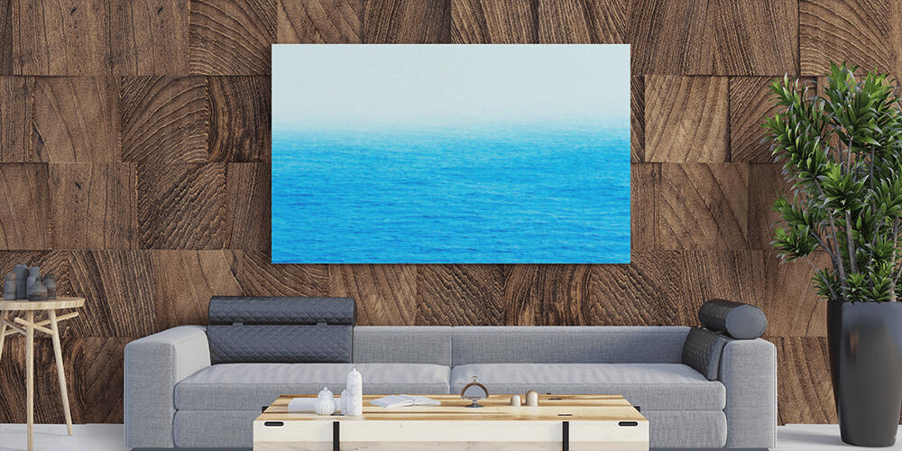 Blue sea water background, 