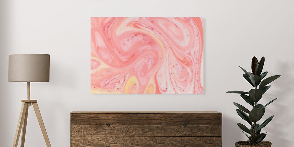 abstract background with pink and orange paint, 