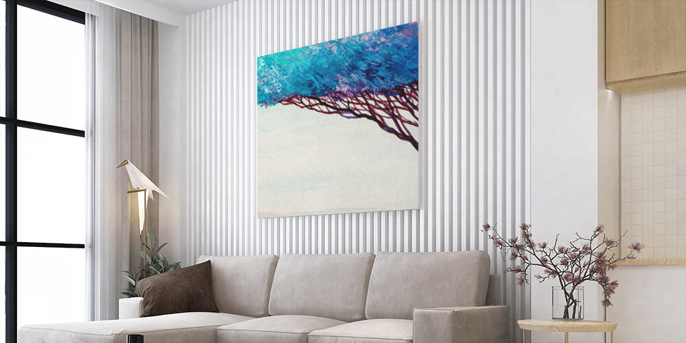 Albero impressionista azzurro, 