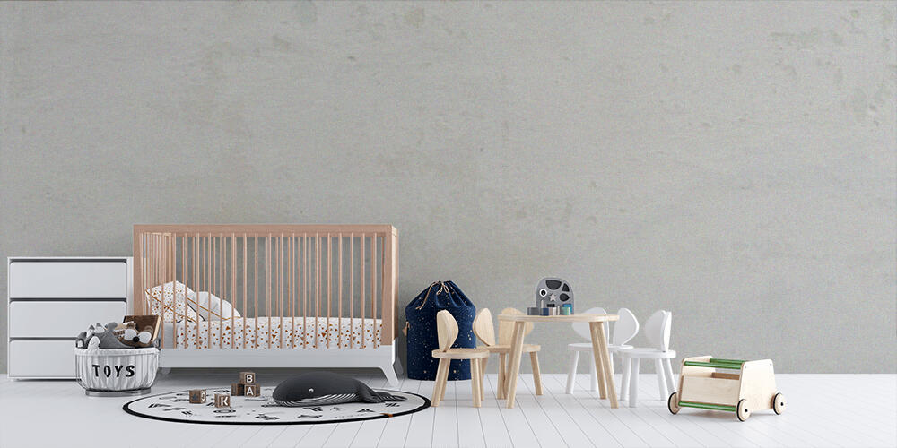 Wall fragment with scratches and cracks, Bambini