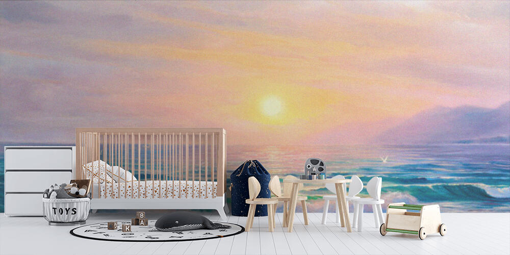 Seascape painting, Bambini