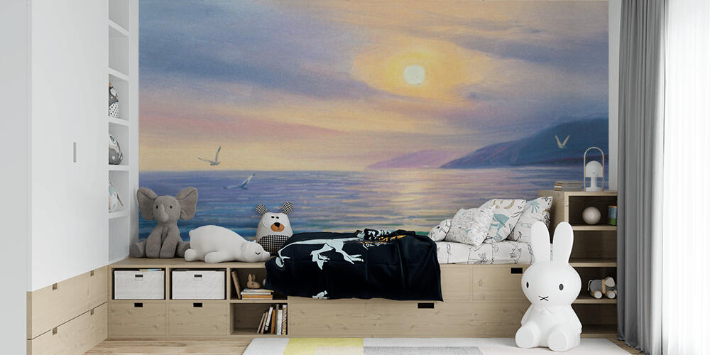 Sunrise over  sea, Bambini