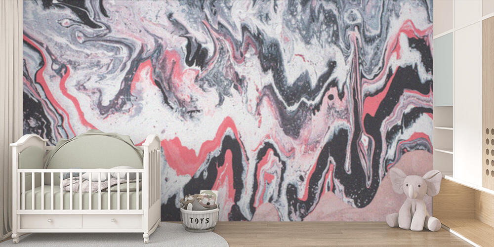 close up of abstract acrylic painted background with grey and pink, Bambini