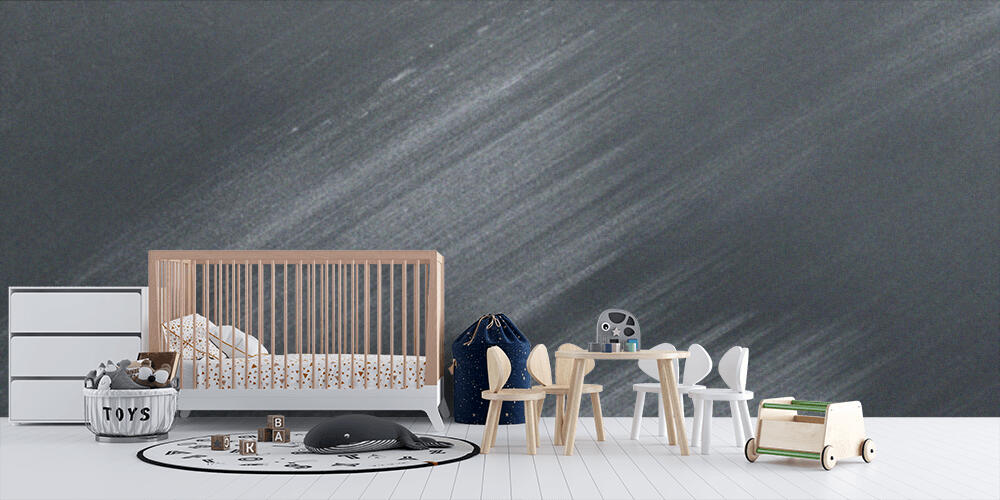 full frame image of black table with flour strokes, Bambini