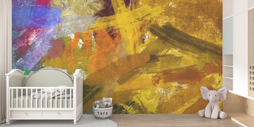 abstract psychedelic grunge background graphic stylization on a textured canvas of chaotic blurry strokes and strokes of paint, Bambini