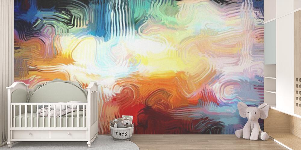 Abstract lighted fragments, Bambini