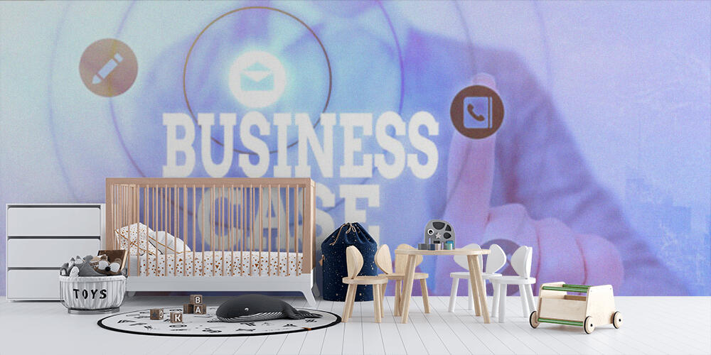 Word writing text Business Case, Bambini