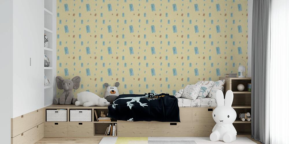 Colored background with different accessories, Bambini