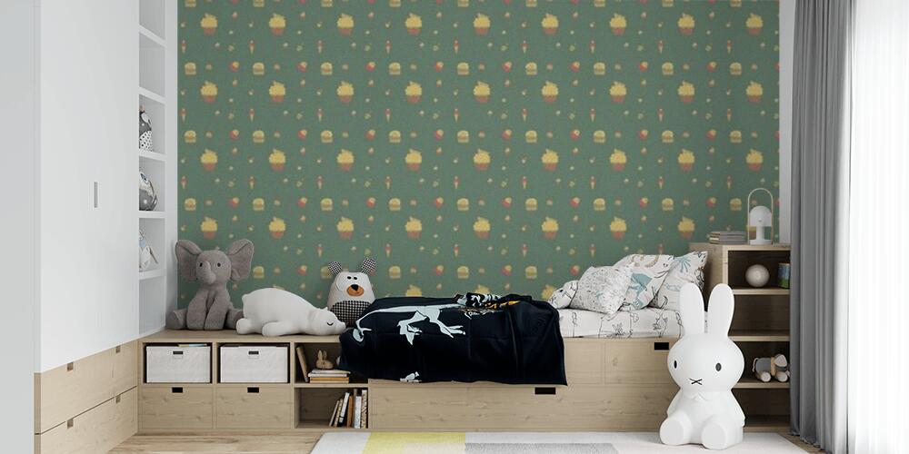 Colored background with different accessories, Bambini