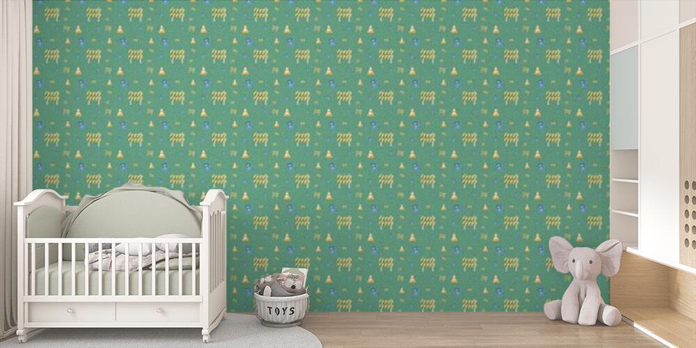 Colored background with different accessories, Bambini