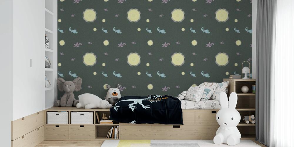 Colored background with different accessories, Bambini