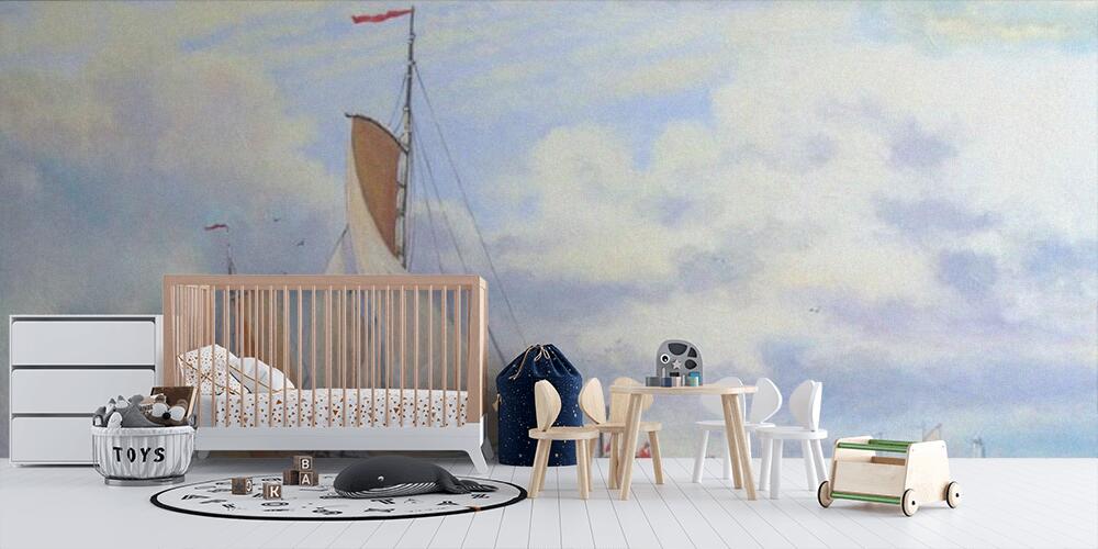 colorful boats on the river, Bambini