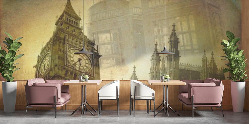 London art design illustration, Bar e Ristoranti