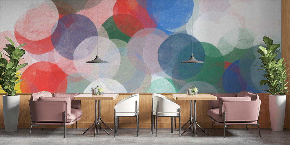 Abstract circles pattern illustration, Bar e Ristoranti