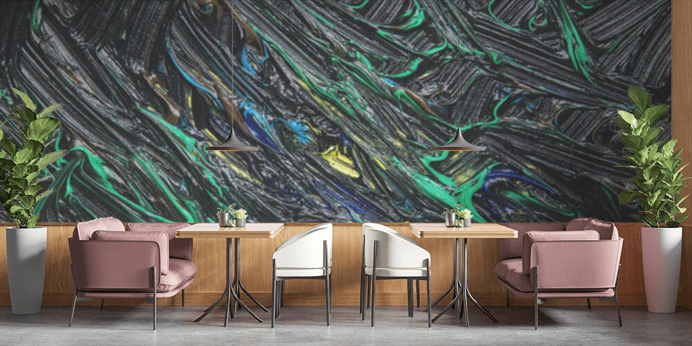 colorful painted back drop, Bar e Ristoranti