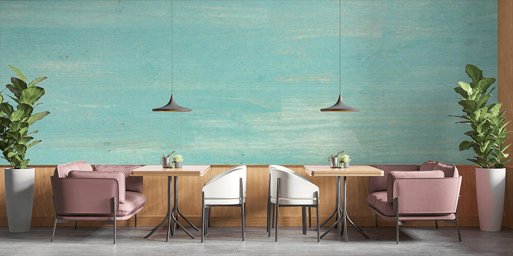 Turquoise wooden background, Bar e Ristoranti