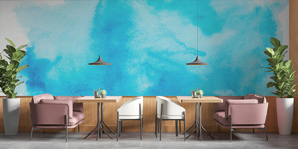 blue watercolor texture, Bar e Ristoranti