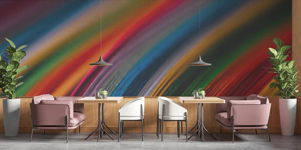 close up of colored quilling paper curves, Bar e Ristoranti