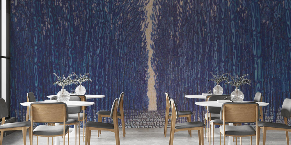 Illustration of trees with numbers in forest, Bar e Ristoranti