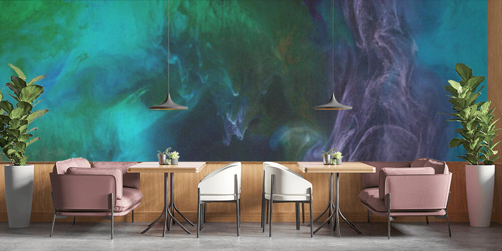 smoky wallpaper with blue, Bar e Ristoranti