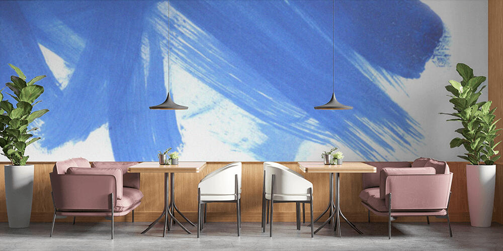 Creative abstract hand drawn oil painting, Bar e Ristoranti
