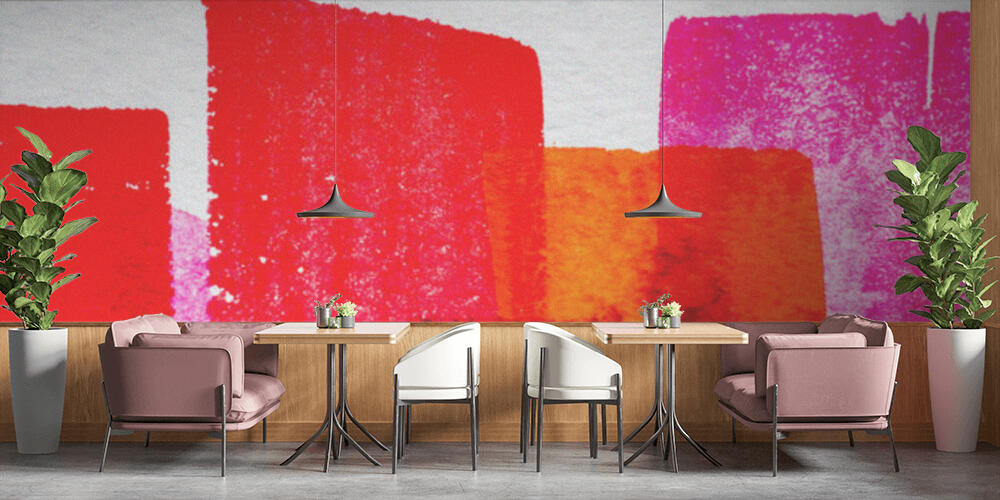 top view of pink, Bar e Ristoranti