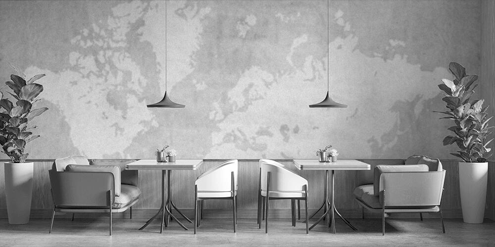 Vintage world map, Bar e Ristoranti