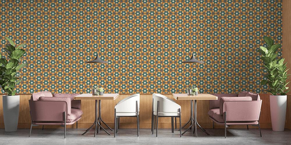Seamless abstract background with geometric elements, Bar e Ristoranti