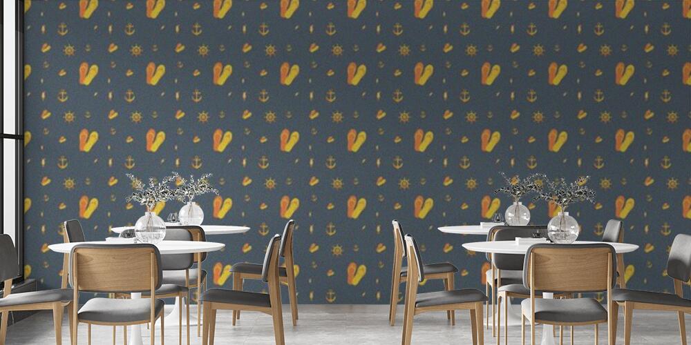 Colored background with different accessories, Bar e Ristoranti