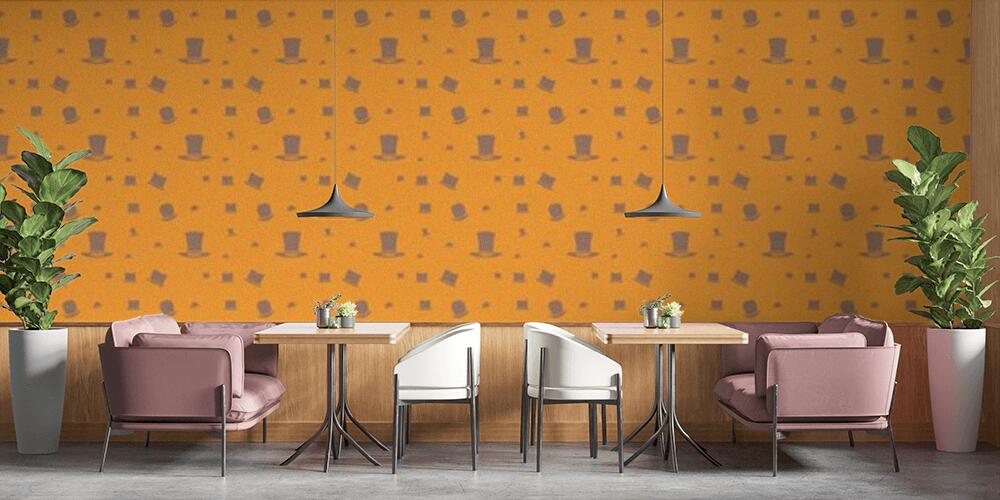 Colored background with different accessories, Bar e Ristoranti