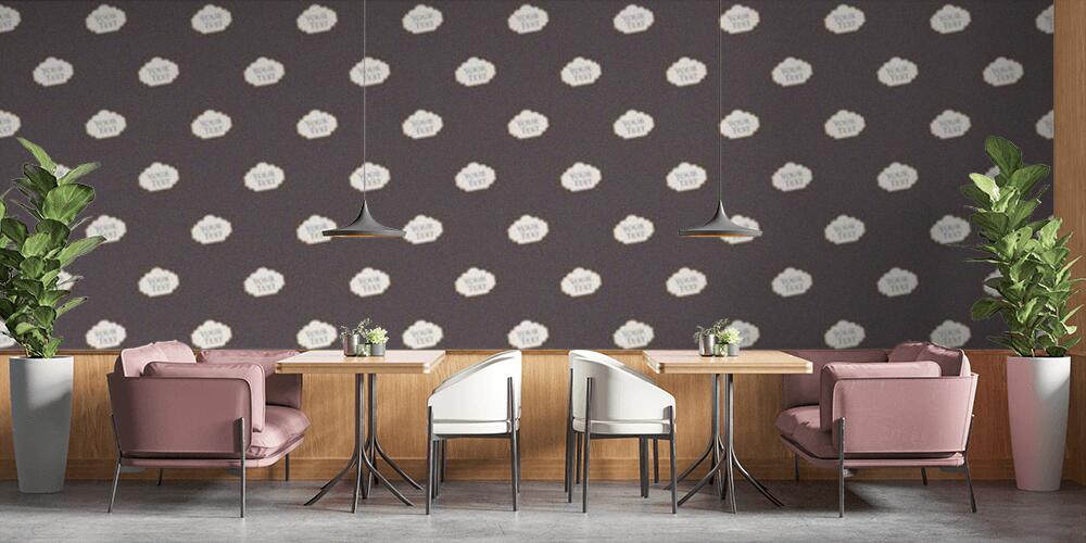 Colored background with different accessories, Bar e Ristoranti