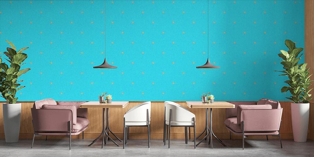Colored background with different accessories, Bar e Ristoranti