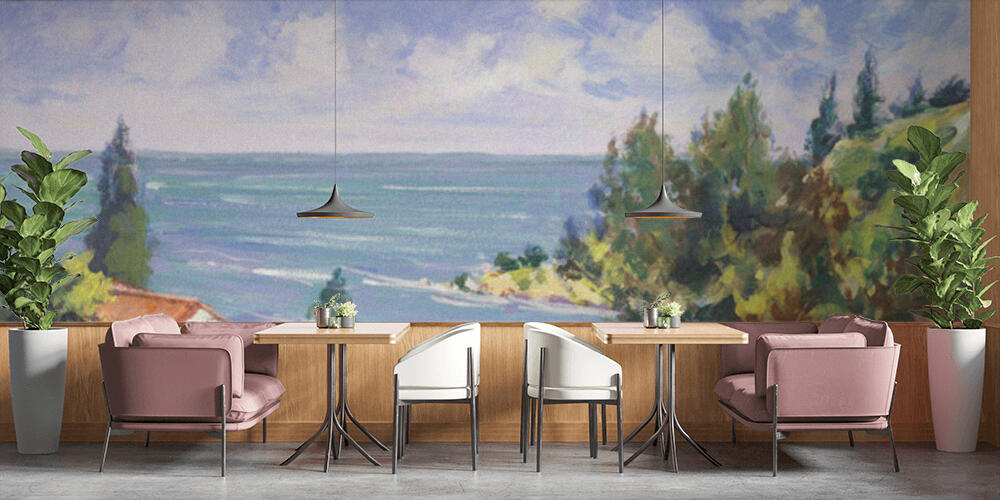 Sea landscape painting, Bar e Ristoranti