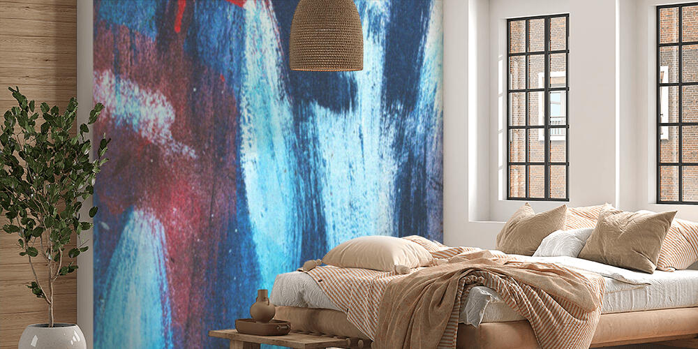 Abstract paintbrush strokes, Camera da Letto