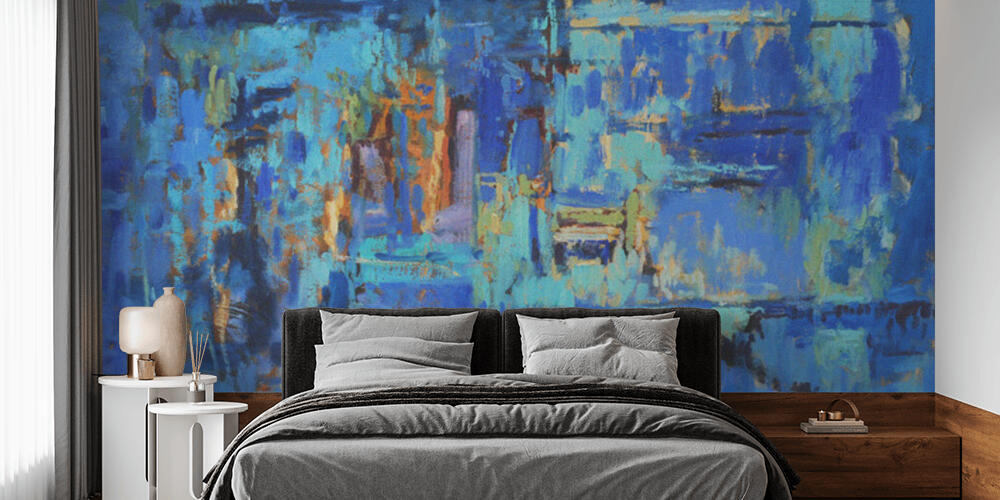 Abstract Painting in Blues, Camera da Letto