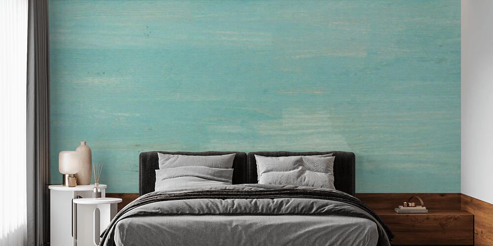 Turquoise wooden background, Camera da Letto