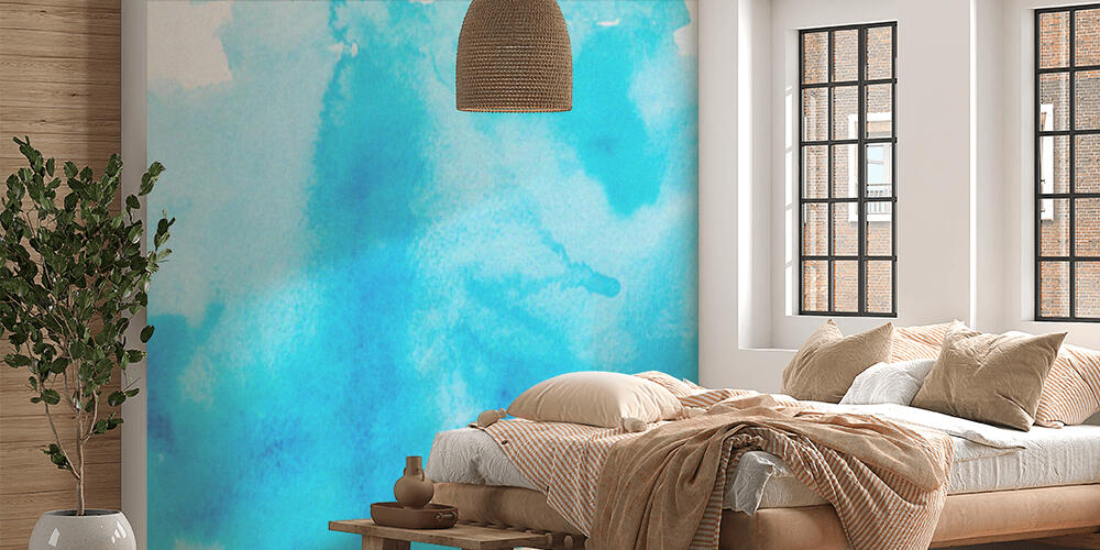 blue watercolor texture, Camera da Letto