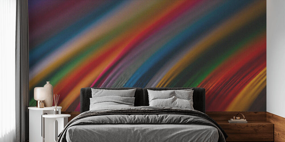 close up of colored quilling paper curves, Camera da Letto