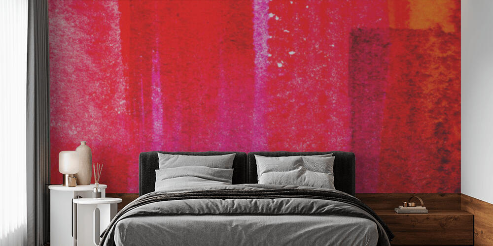 Top view of red and pink brushstrokes with copy space, Camera da Letto