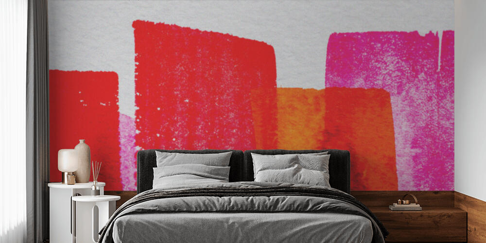 top view of pink, Camera da Letto