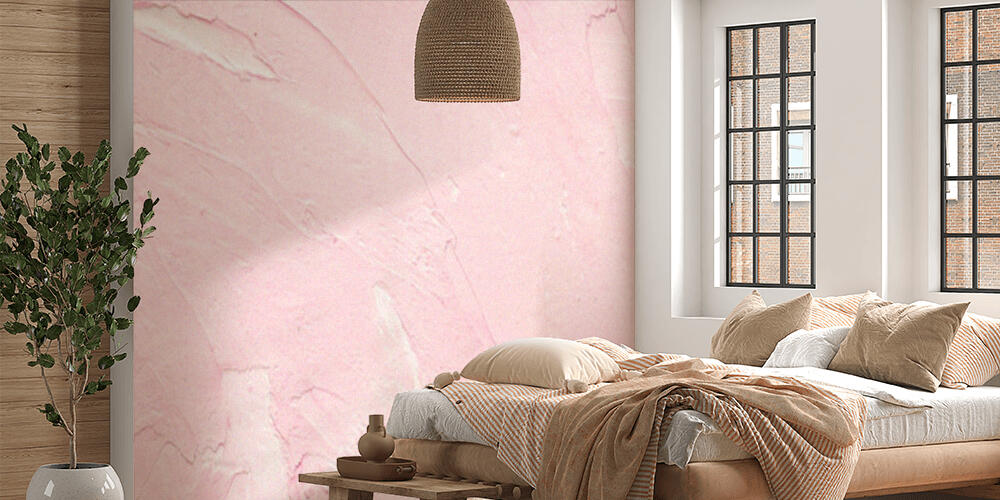 Photo of creative bright textured background in pink and white grunge colors, Camera da Letto