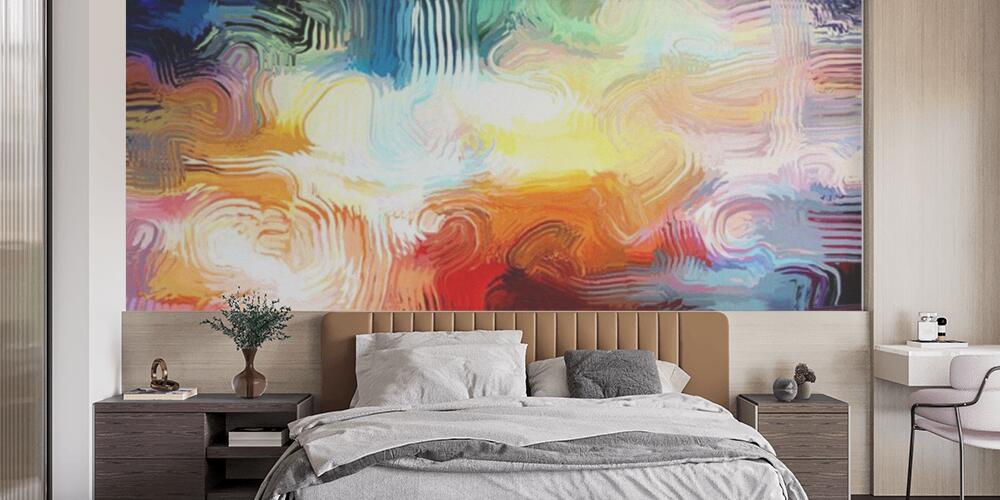 Abstract lighted fragments, Camera da Letto